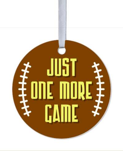 just one more football game football stitches stickers, magnet