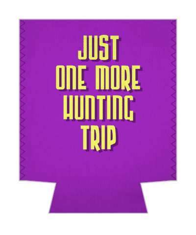 just one more hunting trip purple stickers, magnet