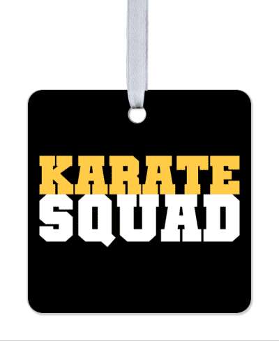 karate squad team bold stickers, magnet