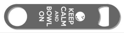 keep calm and bowl on grey white parody stickers, magnet