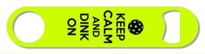 keep calm and dink on funny pickleball parody stickers, magnet
