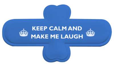 keep calm and make me laugh crown funny stickers, magnet