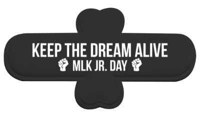 keep the dream alive raised fists symbols mlk jr day stickers, magnet