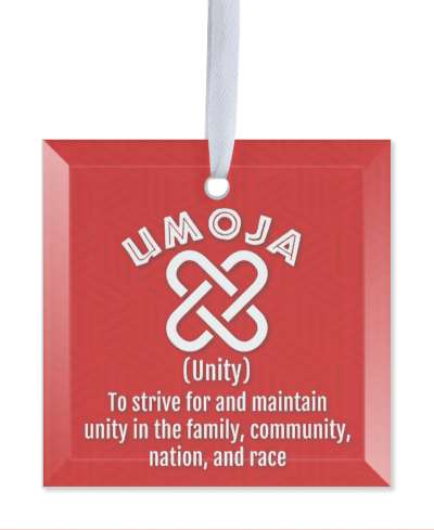 kwanzaa umoja unity symbol to strive for and maintain unity symbol red stickers, magnet