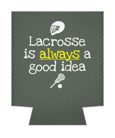 lacrosse is always a good idea helmet stick ball silhouette stickers, magnet