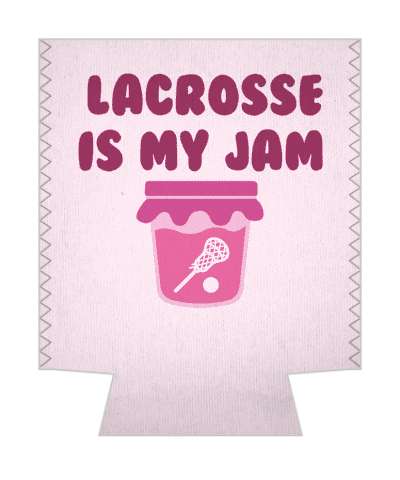 lacrosse is my jam wordplay stick ball in jar stickers, magnet