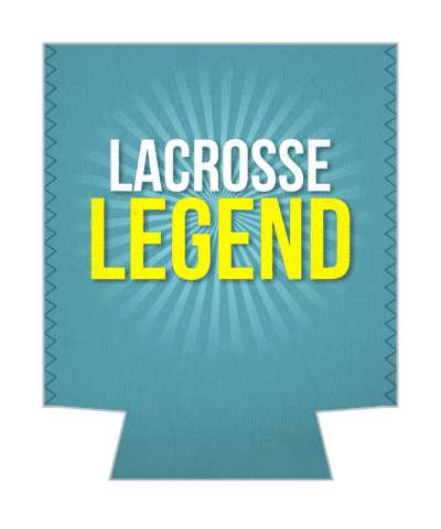 lacrosse legend rays blue white yellow stickers, magnet