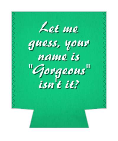 let me guess your name is gorgeous isnt it pickup line stickers, magnet