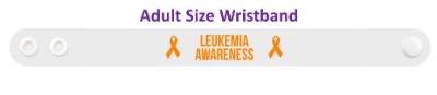 leukemia awareness orange awareness ribbon wristband