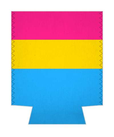 lgbtq pansexual pride flag heart stripes colors lgbt stickers, magnet