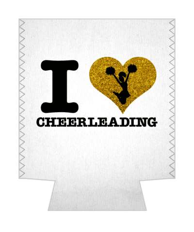 li heart cheerleading love cheerleader silhouette stickers, magnet