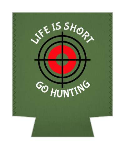 life is short go hunting crosshair stickers, magnet