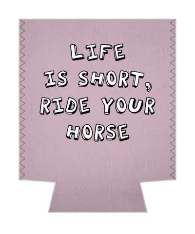 life is short ride your horse saying horseback riding stickers, magnet