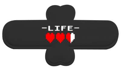 life meter pixel art hearts stickers, magnet