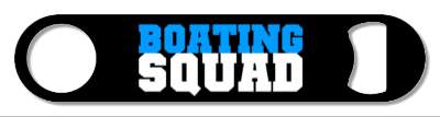 light blue black white team boating squad stickers, magnet