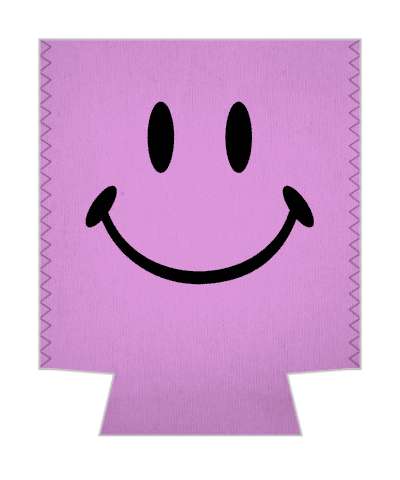 lilac smiley smile emoji classic awesome fun stickers, magnet