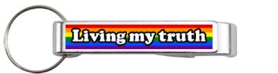 living my truth lgbtq lgbt rainbow stickers, magnet