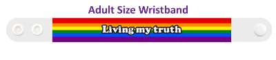 living my truth rainbow colors stickers, magnet