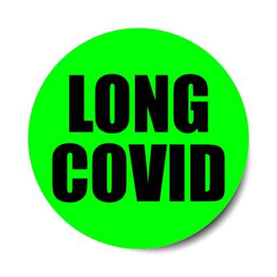 long covid green stickers, magnet