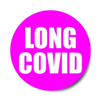 long covid magenta stickers, magnet
