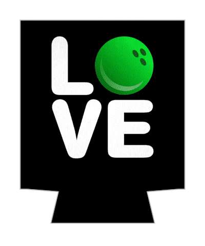 love black green bowling ball stickers, magnet