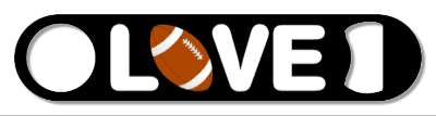 love football fan black white red brown stickers, magnet