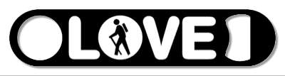 love hiking black white hiker silhouette stickers, magnet