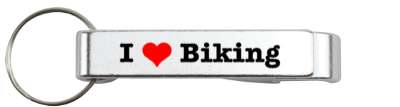 love i heart biking bike stickers, magnet