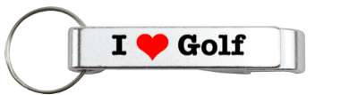 love i heart golf fan stickers, magnet