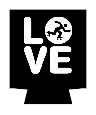 love quadrant roller derby roller skating stickers, magnet