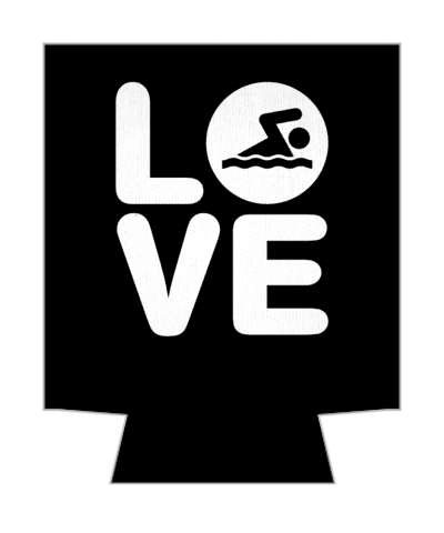 love quadrant swimmer symbol stickers, magnet
