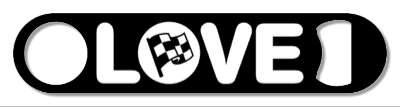 love racing checkered flag stickers, magnet
