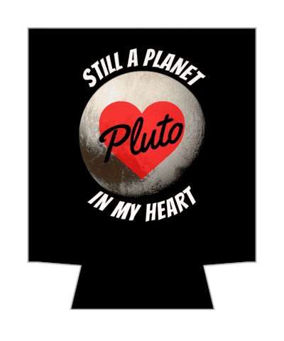 love space still a planet pluto in my heart stickers, magnet
