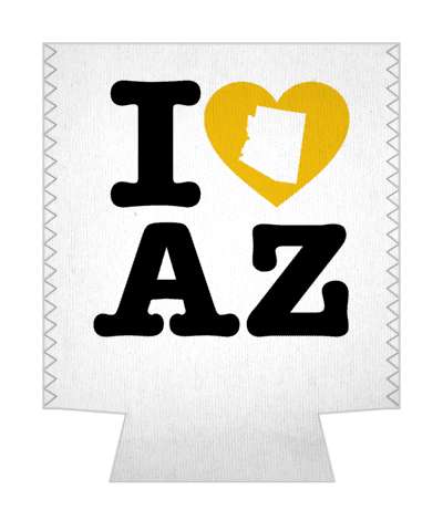 love state i heart arizona az stickers, magnet