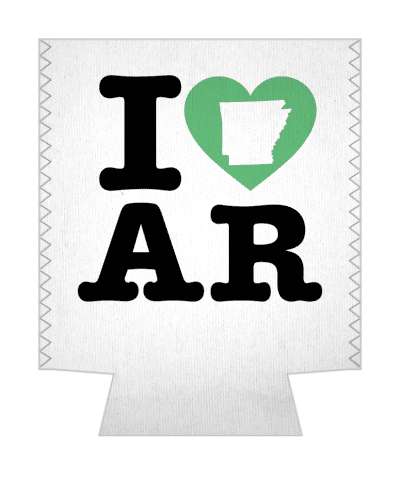 love state i heart arkansas ar stickers, magnet