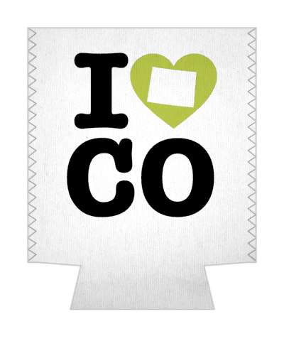 love state i heart colorado co stickers, magnet