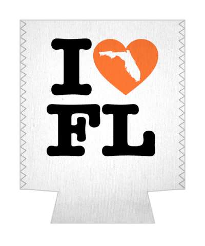 love state i heart florida fl stickers, magnet