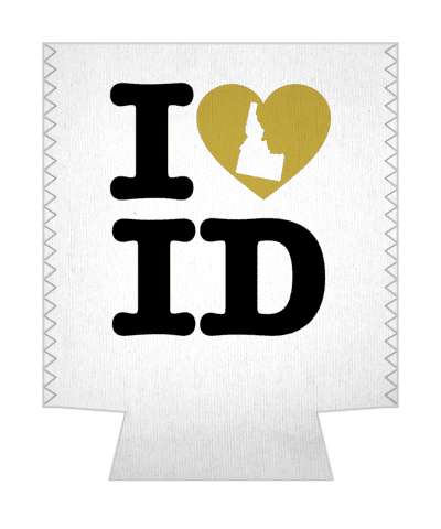 love state i heart idaho id stickers, magnet