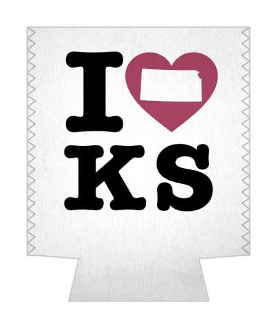 love state i heart kansas ks stickers, magnet