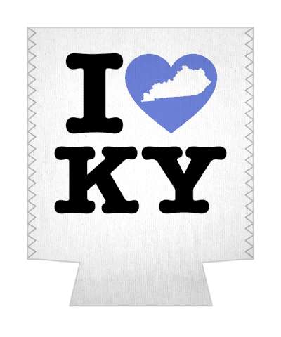 love state i heart kentucky ky stickers, magnet