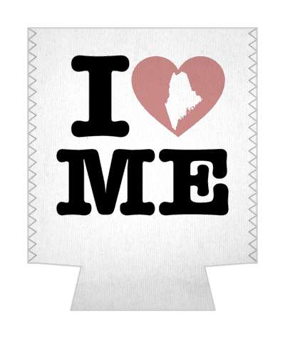 love state i heart maine me stickers, magnet