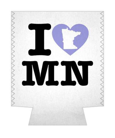 love state i heart minnesota mn stickers, magnet
