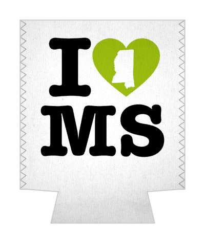 love state i heart mississippi ms stickers, magnet