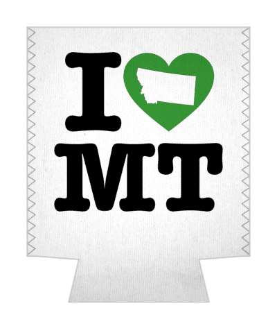 love state i heart montana mt stickers, magnet