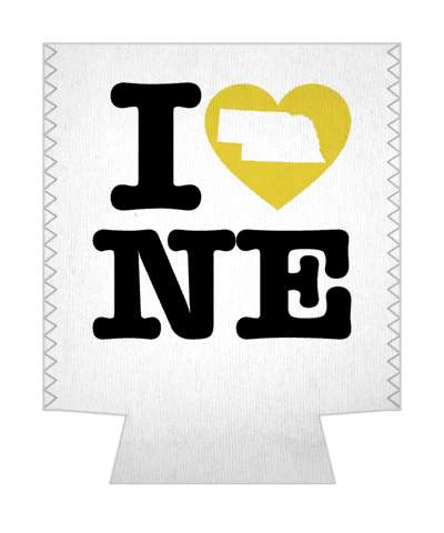 love state i heart nebraska ne stickers, magnet
