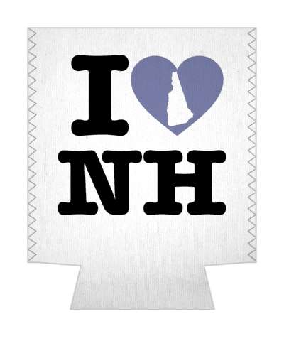 love state i heart new hampshire nh stickers, magnet