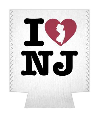 love state i heart new jersey nj stickers, magnet