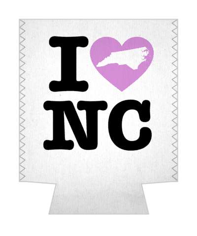 love state i heart north carolina nc stickers, magnet