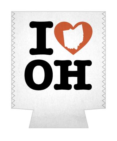 love state i heart ohio oh stickers, magnet