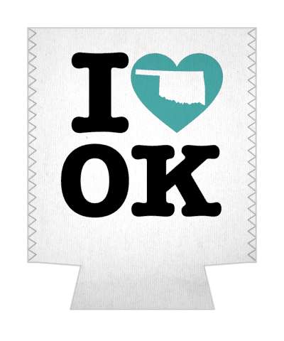 love state i heart oklahoma ok stickers, magnet